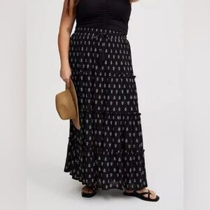 TORRID Maxi Tiered Drawstring Skirt